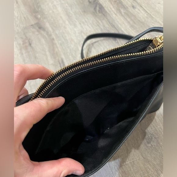 3 Piece Black Leather Coach Leather Slim Hip Purse Bag with Coin Purse and Folio - Picture 5 of 13